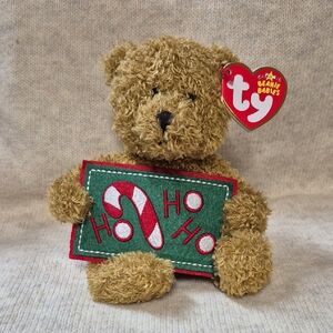 Ty Beanie Babies HO HO HO Bear - New